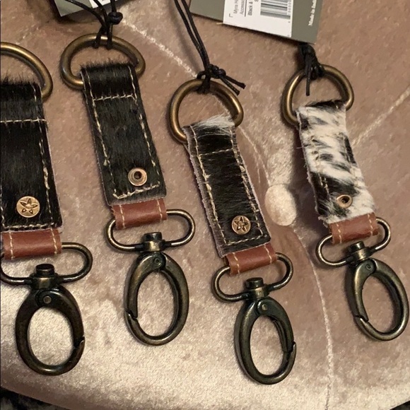 Myra Black and white hairon key fob, each unique - Picture 6 of 9